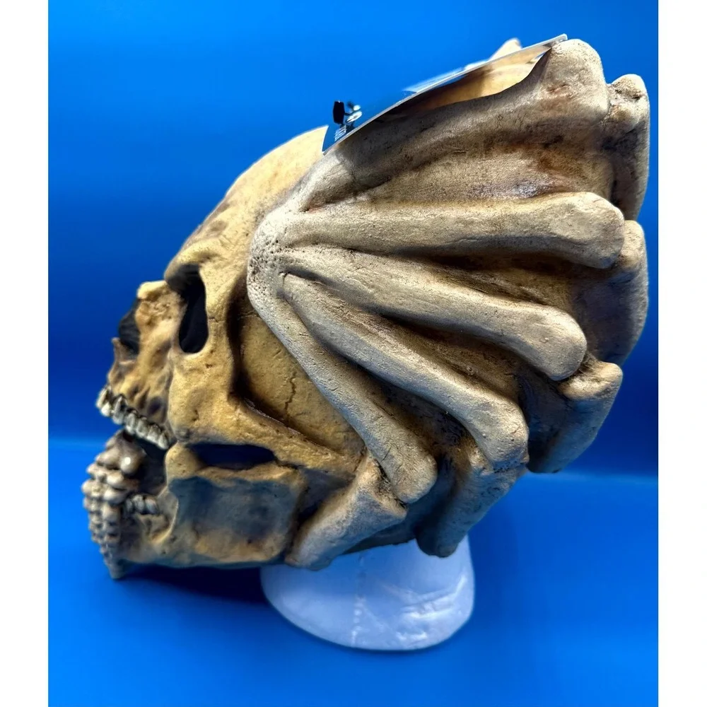 Ghoulish Productions Nightmare Makers Dred Skull‎ Latex Head Mask Beige Adult